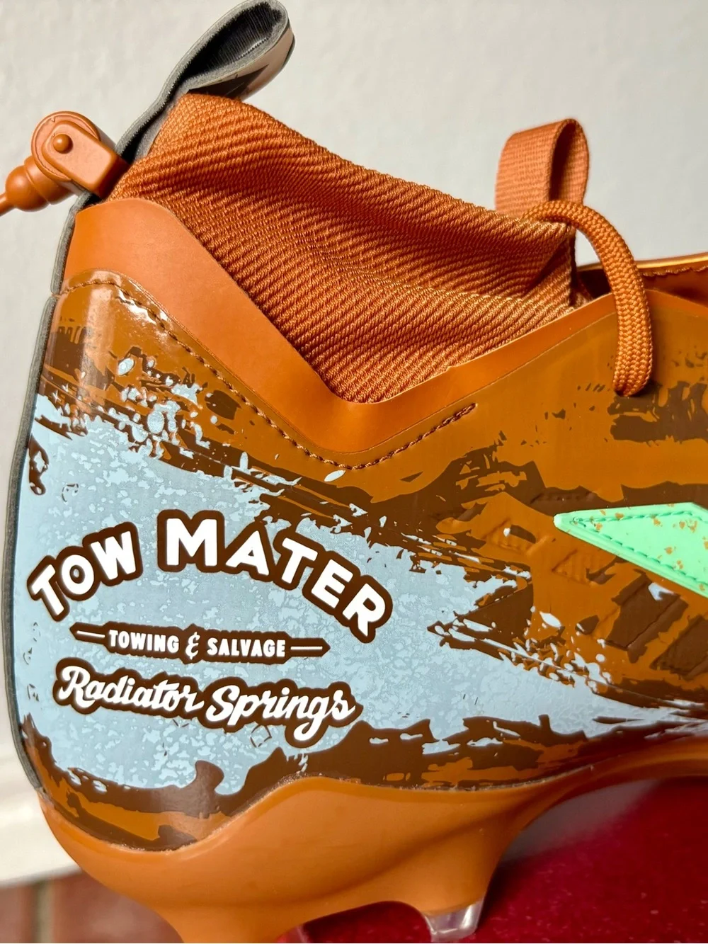 Size 13 - Adidas Pixar Cars Mater Adizero Impact II Mid Football Cleats KJ2865